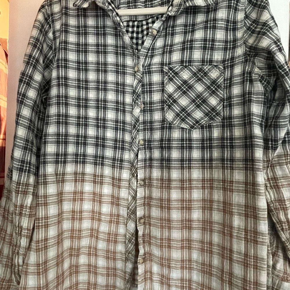 Maurice’s Plaid Shirt in Black and Brown